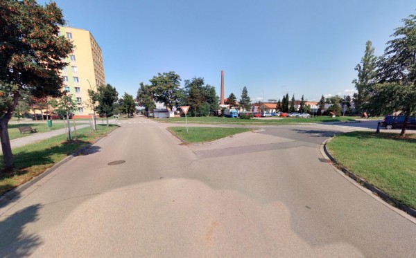 Aktuální podoba křižovatky