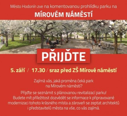 Komentovaná prohlídka paku na Mírovém náměstí