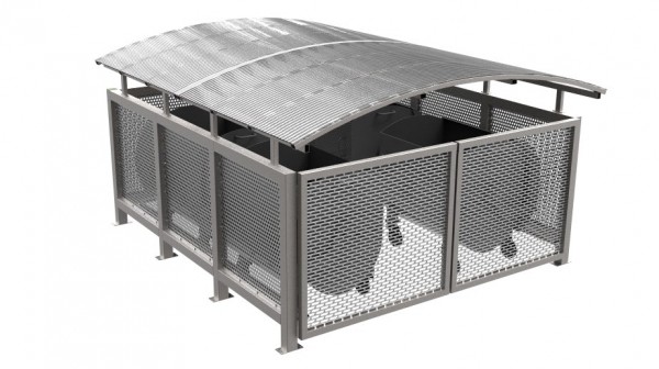 Uzamykatelné stanoviště kontejnerů - Nádražní řádek/Wilsonova