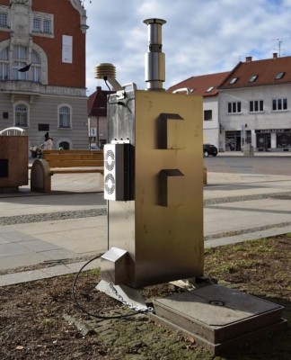 Zařízení měří kvalitu ovzduší ve městě