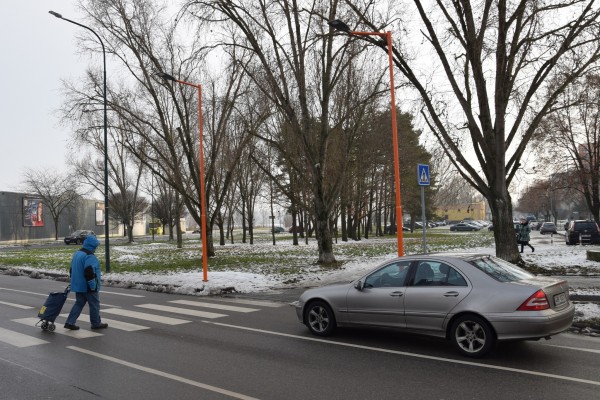 Ve městě vznikl nový oranžový přechod
