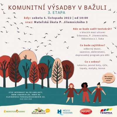 Společná výsadba stromů ozelení další část Bažantnice