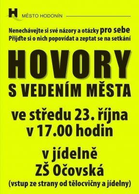 Hovory s vedením města