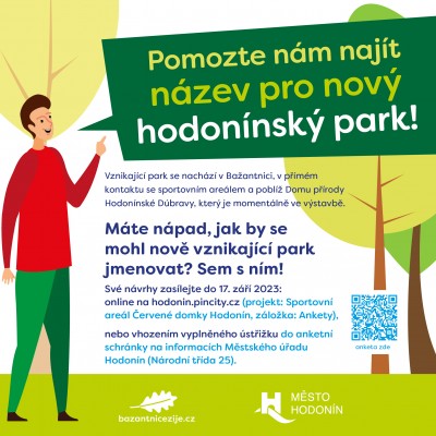 Anketa "Pomozte nám najít název pro nový Hodonínský park"