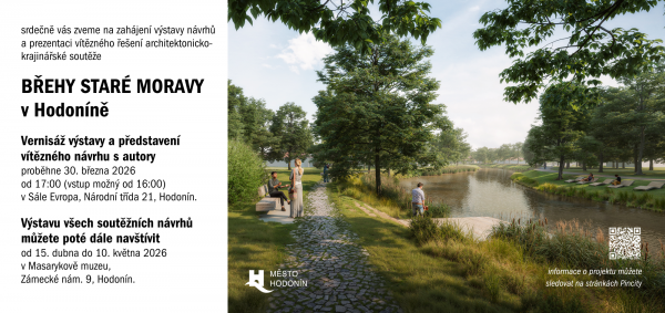 Pozvánka na vernisáž, představení návrhu i výstavu