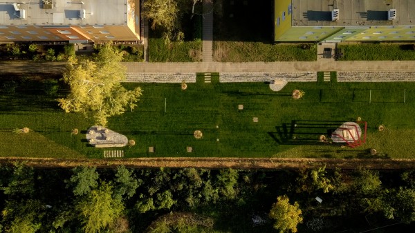 Pohled na realizaci z ptačí perspektivy