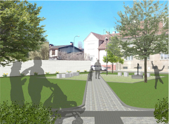 rozvržení parku dle projektové dokumentace