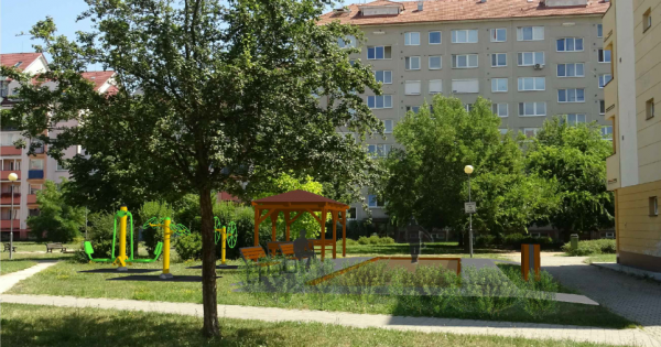 zakreslení hřiště dle projektové dokumentace