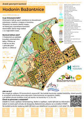 Mapa areálu pevných kontrol