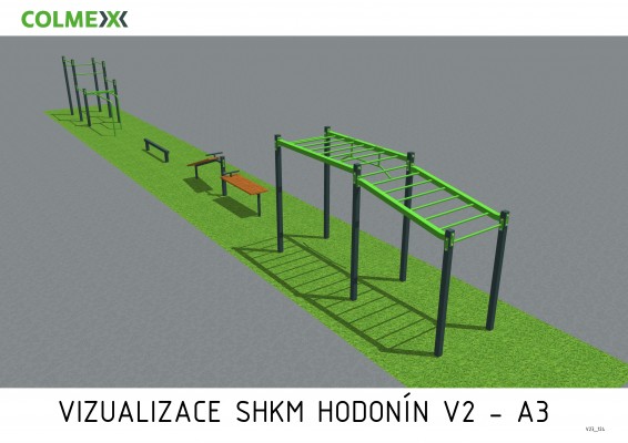 Návrh vizualizace Workoutového hřiště