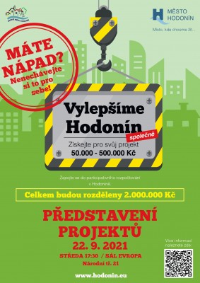 Představení projektů Vylepšíme Hodonín společně 2021